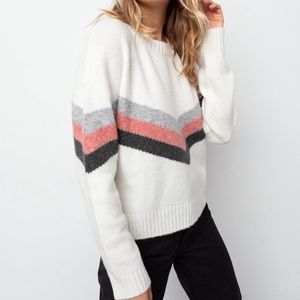 Rail Aura Ivory Chevron Sweater